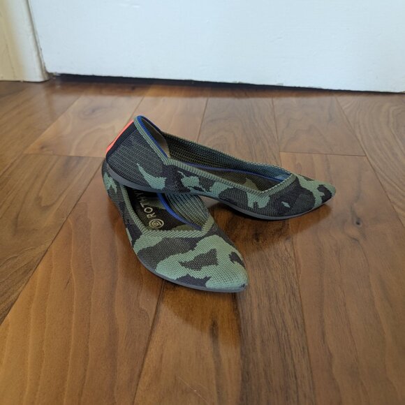 Rothy's "The Point" Green Camo size 9 - Picture 2 of 6